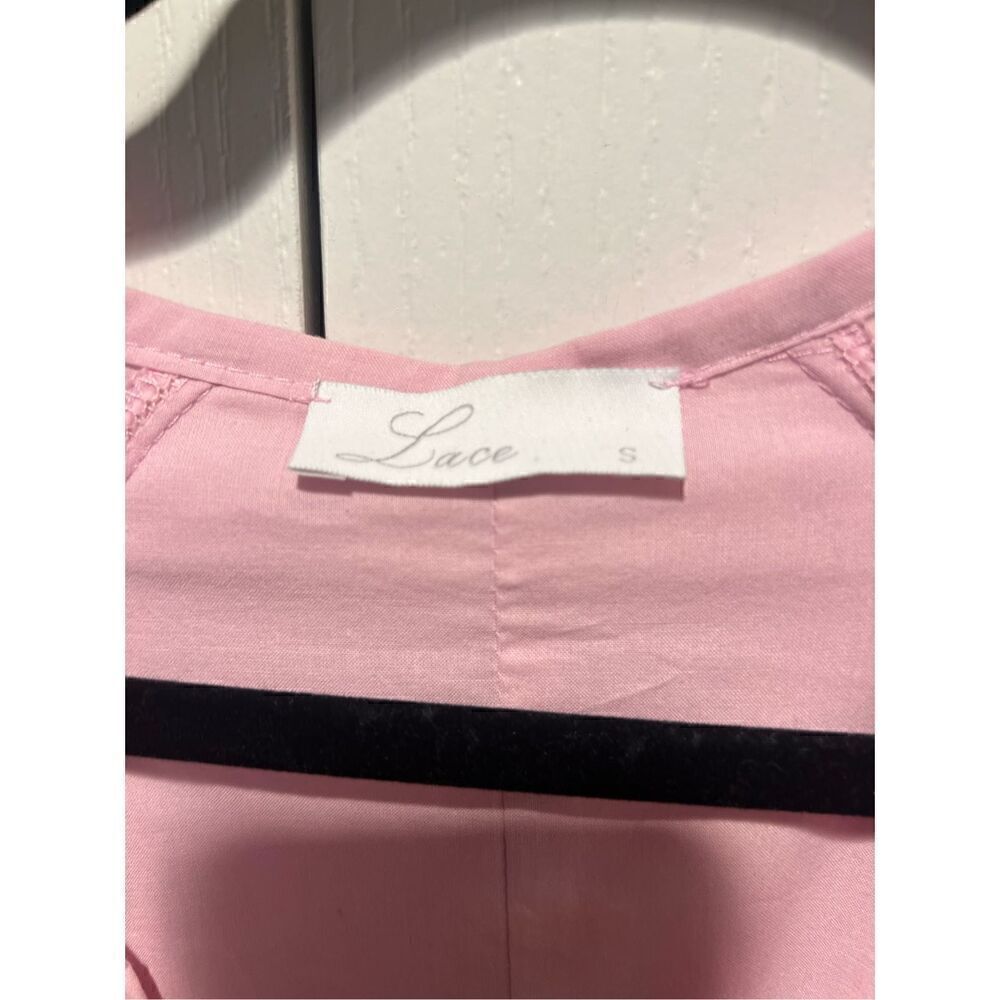 LACE the Label Pink GAIA FRILLS Mini Dress Vacation  Size S NWT$490 - Picture 8 of 8